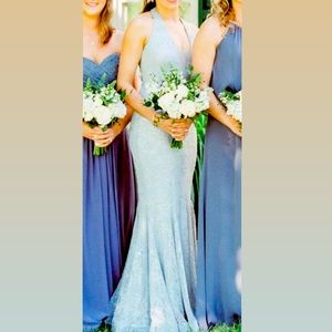 Jump Apparel by Wendye Chaitin halter mermaid gown